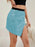 Asymmetrical Slit Sequin Skirt - Byyde