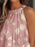 Ruffled Printed Halter Neck Cami Top - Byyde