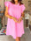 Textured Ruffle Sleeve Casual Summer Dress - Byyde