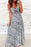 Paisley Print Twist Detail Smocked Back Spaghetti Straps Dress - Byyde