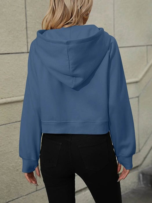 Half-Zip Hoodie with Kangaroo Pocket - Byyde