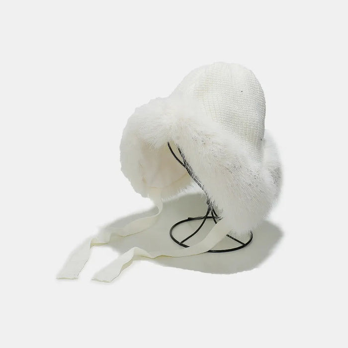 Thermal Tied Fuzzy Winter Hat - Byyde