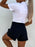 High Waist Wash Denim Shorts - Byyde