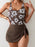 Printed Scoop Neck Wide Strap Two-Piece Swimwear - Byyde