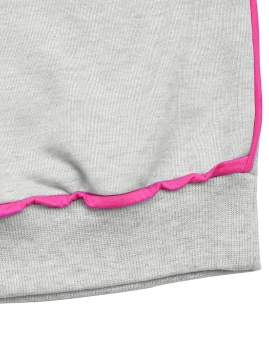 Contrast Trim Oversized Sweatshirt - Byyde