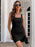 Ruched Square Neck Mini Tank Dress - Byyde