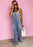 Wide Strap Denim Overalls with Pockets - Byyde