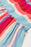 Contrast Stripe Wide Strap Smocked Tiered Dress - Byyde