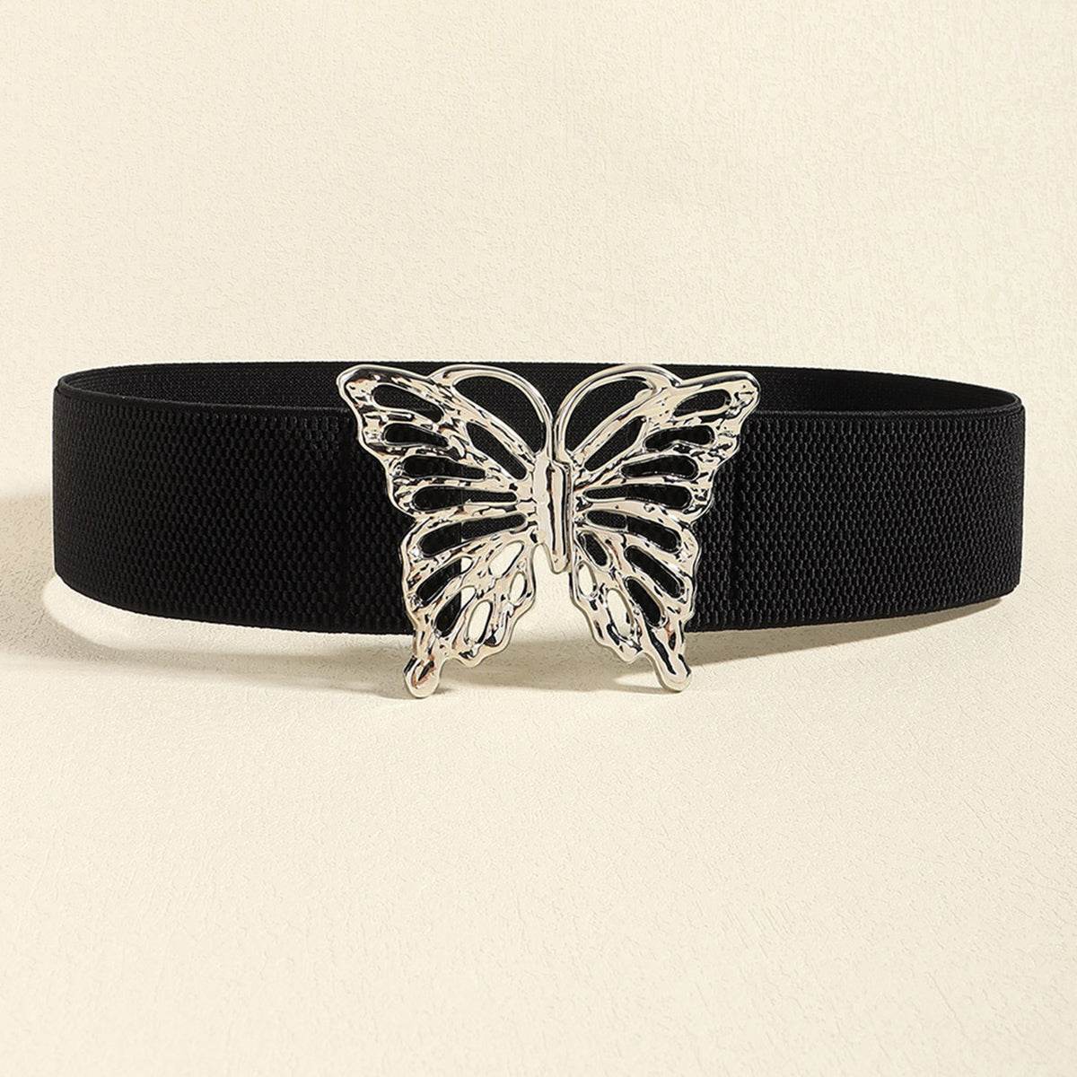 Butterfly Alloy Buckle Elastic Belt - Byyde