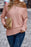 Texture Round Neck Long Sleeve Top - Byyde