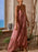Printed Halter Neck Maxi Cami Dress - Byyde