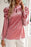 Tie Up Mock Neck Velvet Fabric Long Sleeve Blouse - Byyde