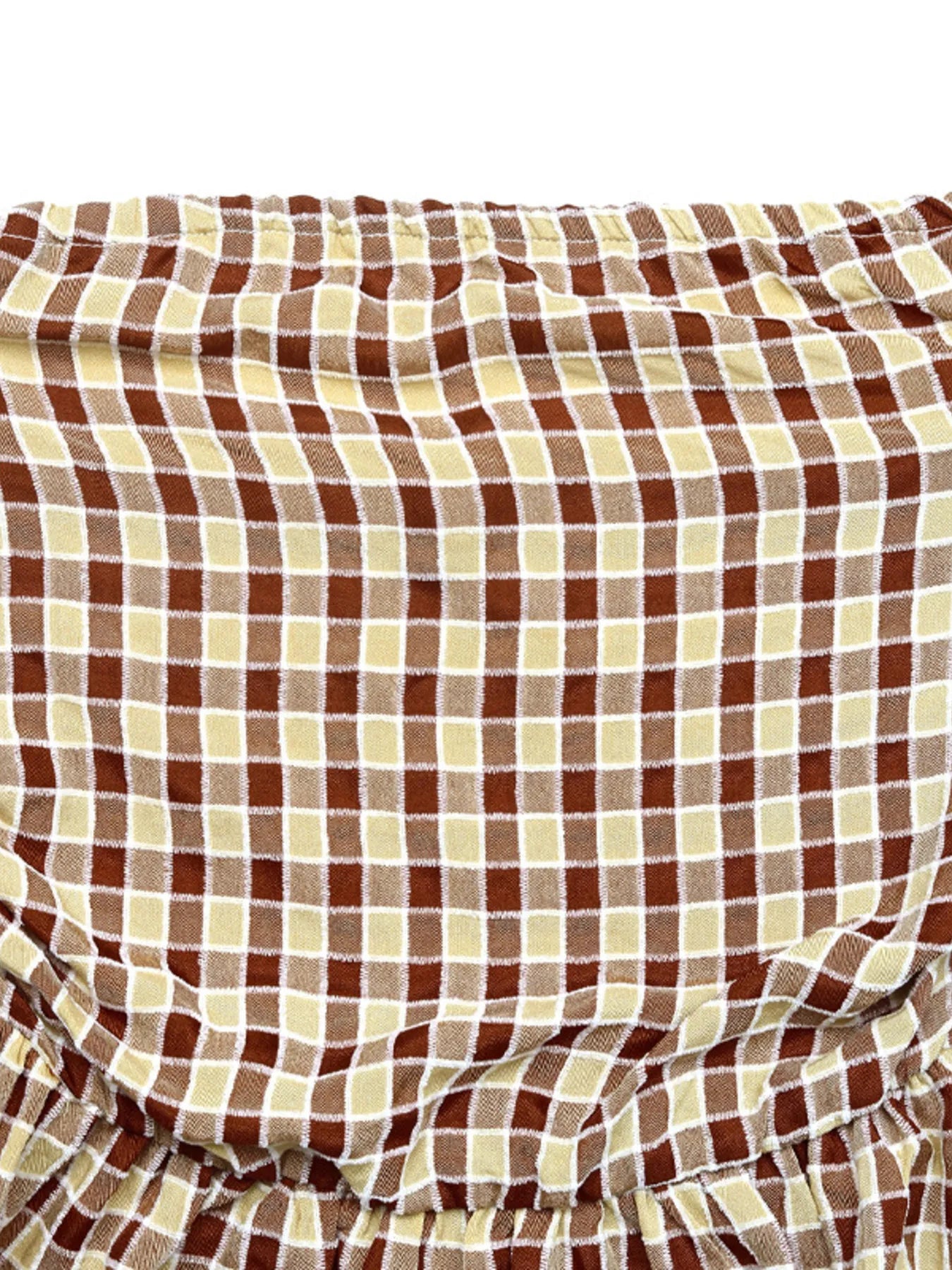 Plaid Smocked Tube Top - Byyde