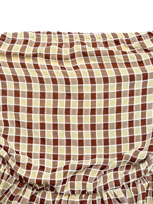Plaid Smocked Tube Top - Byyde
