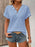 Textured V-Neck Short Sleeve Top - Byyde