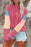 Color Block Round Neck Long Sleeve Sweatshirt - Byyde