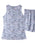 Printed Round Neck Top and Shorts Lounge Set - Byyde