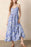Floral Print Spaghetti Strap High Waist Dress - Byyde
