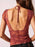 Lace Cap Sleeve Ruched T-Shirt - Byyde