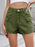 High Waist Cargo Denim Shorts - Byyde