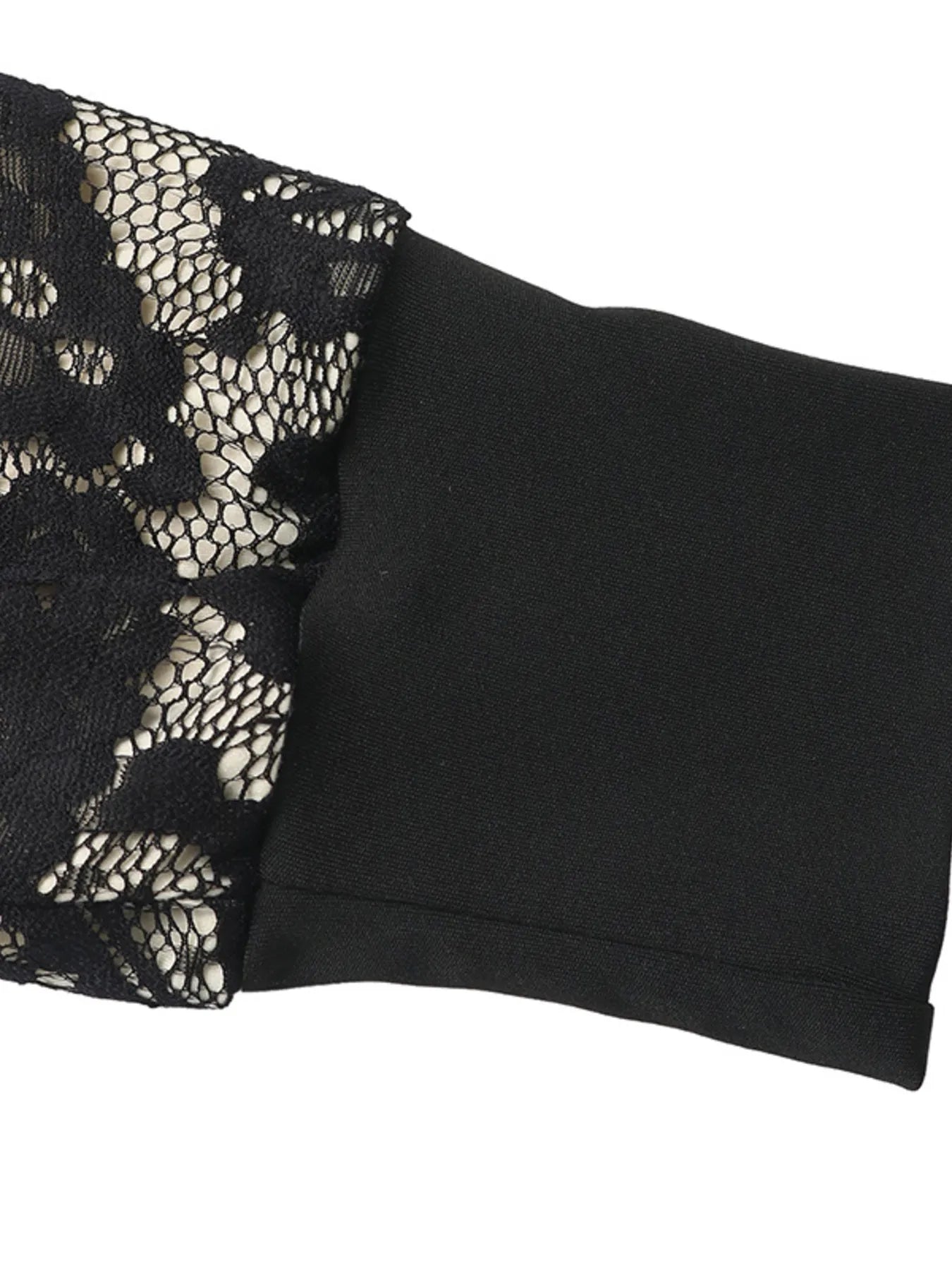 Lace V-Neck Long Sleeve Maxi Dress - Byyde
