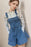 Wide Strap Square Neck Denim Overalls - Byyde