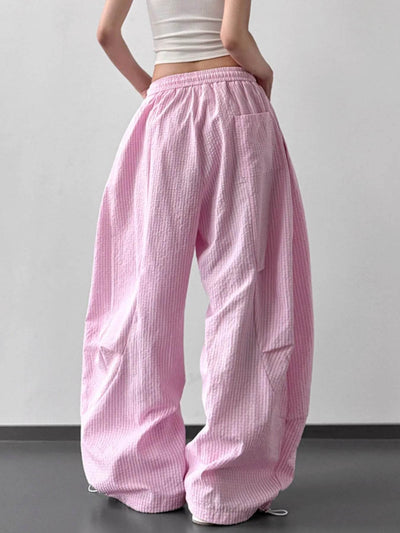 Drawstring Wide Leg Pants - Byyde