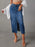 Raw Hem Front Slit Denim Midi Skirt - Byyde