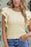 Ruffled Round Neck Textured Top - Byyde