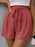 Tied Solid Color Shorts - Byyde