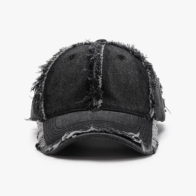 Raw Hem Cotton Baseball Cap - Byyde