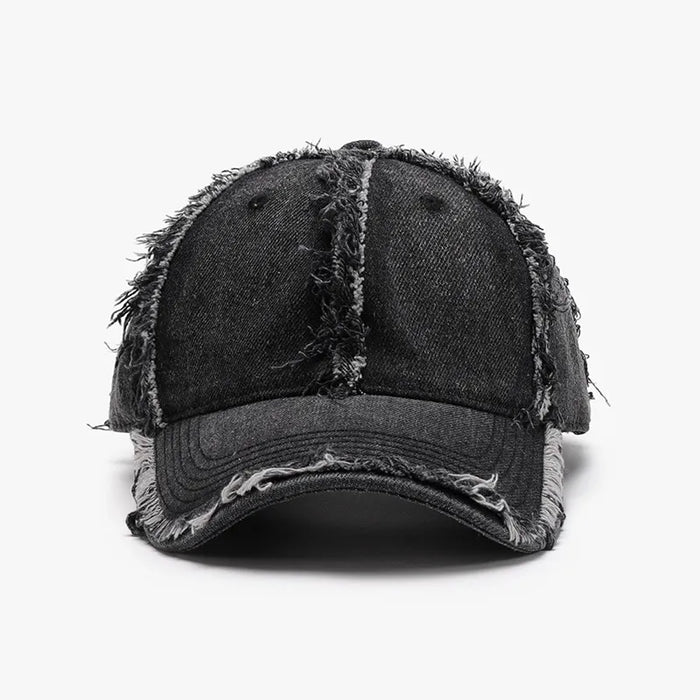 Raw Hem Cotton Baseball Cap - Byyde