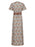 Full Size Printed V-Neck Short Sleeve Maxi Dress Plus Size - Byyde