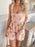 Devine Flower Wide Strap Overalls with Pockets - Byyde