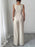 Contrast Piping Top and Wide Leg Pants Set - Byyde