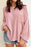 Exposed Seam Round Neck Long Sleeve Sweatshirt - Byyde