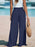 Full Size Drawstring Waist Wide Leg Pants Plus Size - Byyde