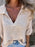 Full Size Johnny Collar Loose Knit Sweater Plus Size - Byyde