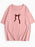 Plus Size Bow Round Neck Short Sleeve T-Shirt - Byyde
