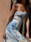 Printed Square Neck Cami Maxi Dress - Byyde