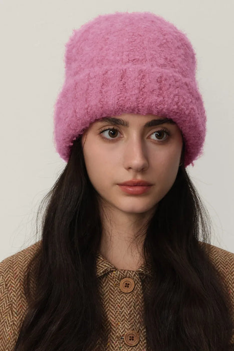 Solid Color Thermal Knit Hat - Byyde
