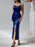 Devine Slit Ruched Maxi Cami Dress - Byyde