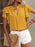 Ruffle Sleeve Notched Blouse - Byyde