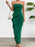 Devine Ruffled Slit Back Tube Maxi Dress - Byyde