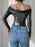 Perfee Ruched Off-Shoulder Long Sleeve Bodysuit - Byyde