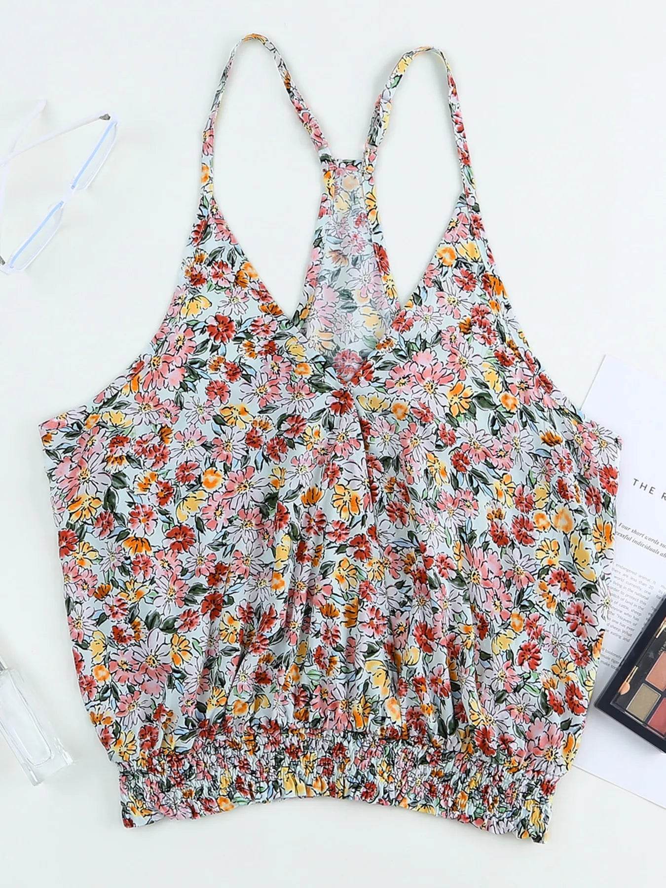 Floral Print Halter Cami - Byyde