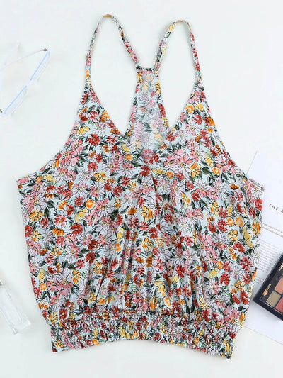 Floral Print Halter Cami - Byyde