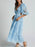 Cutout Back Lace Crochet V-Neck Dress - Byyde