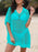 Hollow Out Collared Neck Cover-Up - Byyde