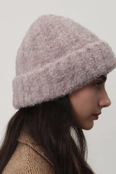 Solid Color Thermal Knit Hat - Byyde